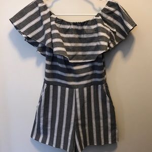 Aqua size small romper